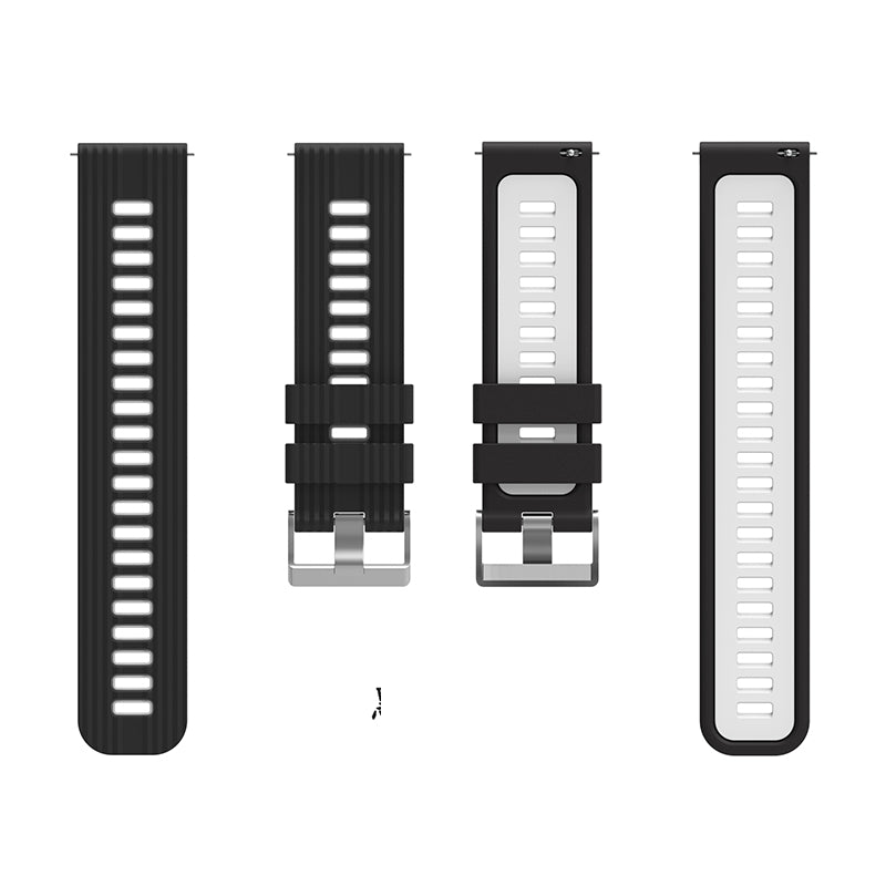 For Huawei Watch GT 3 (46mm) Dual Color 22mm Silicone Watch Strap Replacement Wrist Band For Huawei Watch GT 3 (46mm) Dual Color 22mm Silicone Watch Strap Replacement Wrist Band